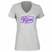 Klim Script Short Sleeve T-shirt Gris XL