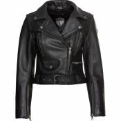Spirit Motors Bad Bonnie Leather Jacket Noir S Femme