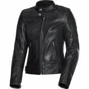 Spirit Motors Retro-style 1.0 Leather Jacket Noir L Femme