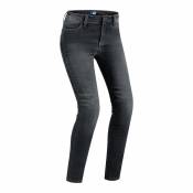 Jeans moto femme PMJ Skinny noir- US-26