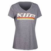 Klim Kute V Neck Short Sleeve T-shirt Gris XL