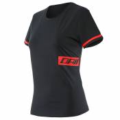 Dainese T-shirt à Manches Courtes Paddock XS Black / Lava Red