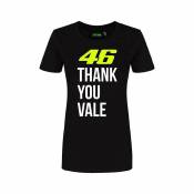 Tee-shirt femme VR46 Thank You Vale noir- M