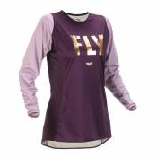Maillot femme Fly Racing Lite mauve|or- M