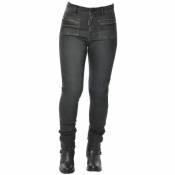 Jeans moto femme Overlap Kara noir- 32