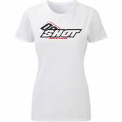Shot Team Short Sleeve T-shirt Blanc M