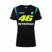 Tee-shirt femme VR46 Petronas noir- XL