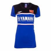 Tee-shirt femme Dual Yamaha Fabio Quartararo 20 bleu/rouge- XS