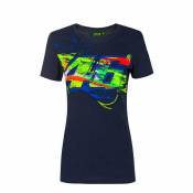 Tee-shirt femme VR46 Winter Test bleu- L