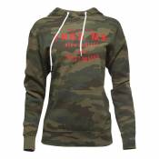 Sweat à capuche femme Thor Crafted camouflage/rouge- S
