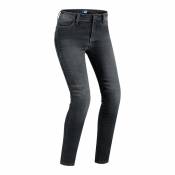 Jeans moto femme PMJ Skinny noir- US-30