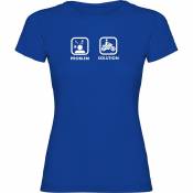 Kruskis Problem Solution Ride Short Sleeve T-shirt Bleu 2XL