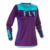 Maillot cross femme Fly Racing Lite violet/bleu- L