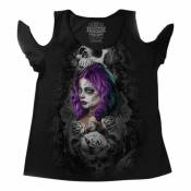 Tee-shirt femme Lethal Threat Reine de coeurs noir- 3XL