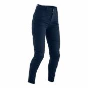 Jeans moto femme RST X-Kevlar Jegging bleu indigo court- 3XL