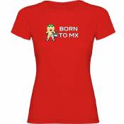 Kruskis T-shirt à Manches Courtes Born To Mx S Red