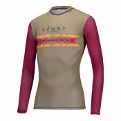 Maillot vélo VTT manches longues Kenny Charger femme beige/rouge- XL