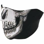 Zan Headgear Masque Neoprene Half One Size Skull Face