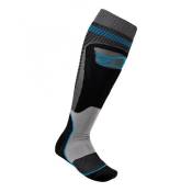 Chaussettes Alpinestars Mx Plus-1 noir/cyan- L