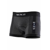 Boxer Sixs Box2 carbon black avec coussinet- L