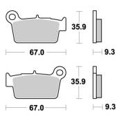 Plaquettes de Frein Moto Master - mÃ©tal frittÃ© - 94521 - Fantic 125