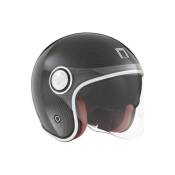 Casque jet Nox Premium Heritage effet carbone- L