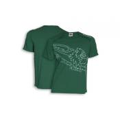 T-shirt Malossi Bar code vert- L