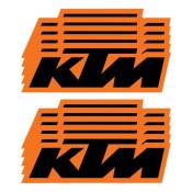 Autocollants D'Cor Visuals - KTM 15 cm (x10)