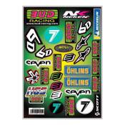 Planche 30 autocollants Bud Racing & Partners logos 30cm x 21cm