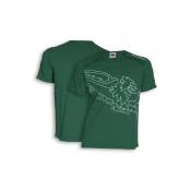 T-shirt Malossi Bar code vert- S