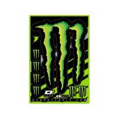 Planche 11 autocollants D'cor Monster Energy Claw vert/noir 48cm x 33c