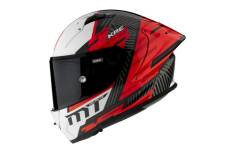 Casque intégral MT Helmets KRE+ Carbon Brush A5 rouge S