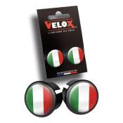 Embouts de guidon pour vélo de route Velox Italie Flag (paire)