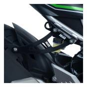 Patte de fixation de silencieux R&G Racing noire Kawasaki Ninja 125 19