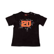 Tee-shirt bÃ©bÃ© Fabio Quartararo FQ20 Baby noir 2023- 3/6 mois