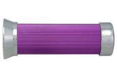 Poignées STR8 Custom chromé / violet anodisé