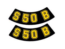 Autocollants noir / jaune Simson S50 B
