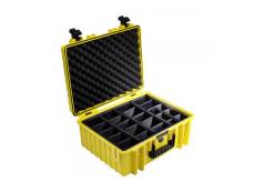 B&w outdoor case type 6000 jaune + système de compartimentage DFX-792582