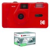 KODAK M35 - Appareil Photo Rechargeable 35mm, Objectif Grand Angle Fixe, Viseur optique , Flash Integre, Pile AAA