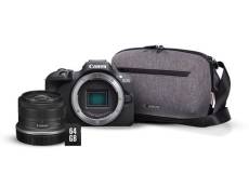 Pack Appareil photo hybride Canon EOS R100 Noir + RF-S 18-45mm f/4.5-6.3 IS STM + Sac photo + carte SD 64 Go
