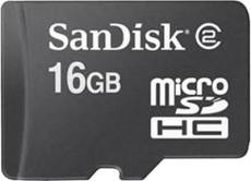 Carte Mémoire Micro SD Sandisk de 16 Go pour le Sony Ericsson Xperia X10 Mini Pro
