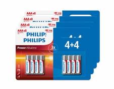 Lot de 32 piles Philips AAA 4 packs de 4+4
