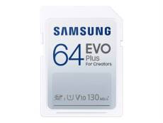 Samsung EVO Plus MB-SC64K - Carte mémoire flash - 64 Go - Video Class V10 / UHS-I U1 / Class10 - SDXC UHS-I