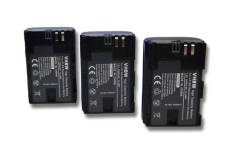 Vhbw 3x batterie compatible avec Canon EOS 6D Mark II, 90D, Ra, R5, R6, 70D appareil photo APRN (2000mAh, 7,2V, Li-Ion) avec puce d'information