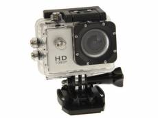 Caméra sport étanche 30 m caméra d'action waterproof full hd 1080p 12 mp argent + sd 32go yonis