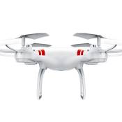 Drone WiFi FPV Vivre Lentille Grand angle Caméra HD Quadcopter-Blanc