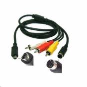 PlaneteMobile - Cable audio-vidéo Cable Av VMC-15FS Pour Sony HDR-HC1E, HDR-HC3E, HDR-HC5E, HDR-HC7E, HDR-HC9E, HDR-HC62E HDR-HC1, HDR-HC3, HDR-HC5, H