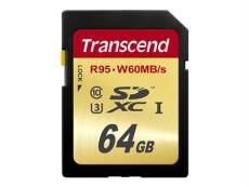 Transcend Ultimate - Carte mémoire flash - 64 Go - UHS Class 3 - SDXC UHS-I