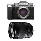 Fujifilm appareil photo hybride x-t5 silver + 18-135mm
