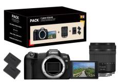 Pack Fnac Appareil photo hybride Canon EOS R8 + RF 24-105mm f/4-7,1 IS STM + 2ème batterie